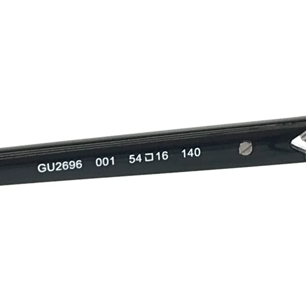 Guess Eyeglasses Frames GU2696 001 Black Silver Cat Eye Full Rim 54-16-140